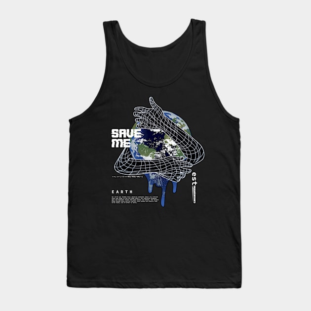 Earth With Text Tank Top by Wagum Std